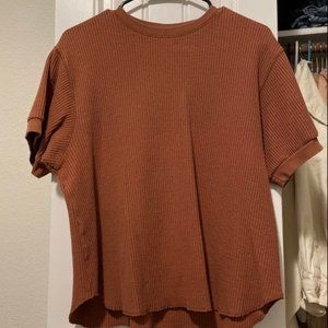 Uniqlo Waffle Knit Top